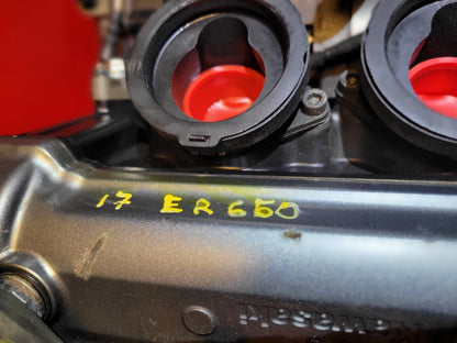 17 18 19 Kawasaki Z650 Er650h Engine Motor 7,789 Miles ✅ Has Damage. See Photos