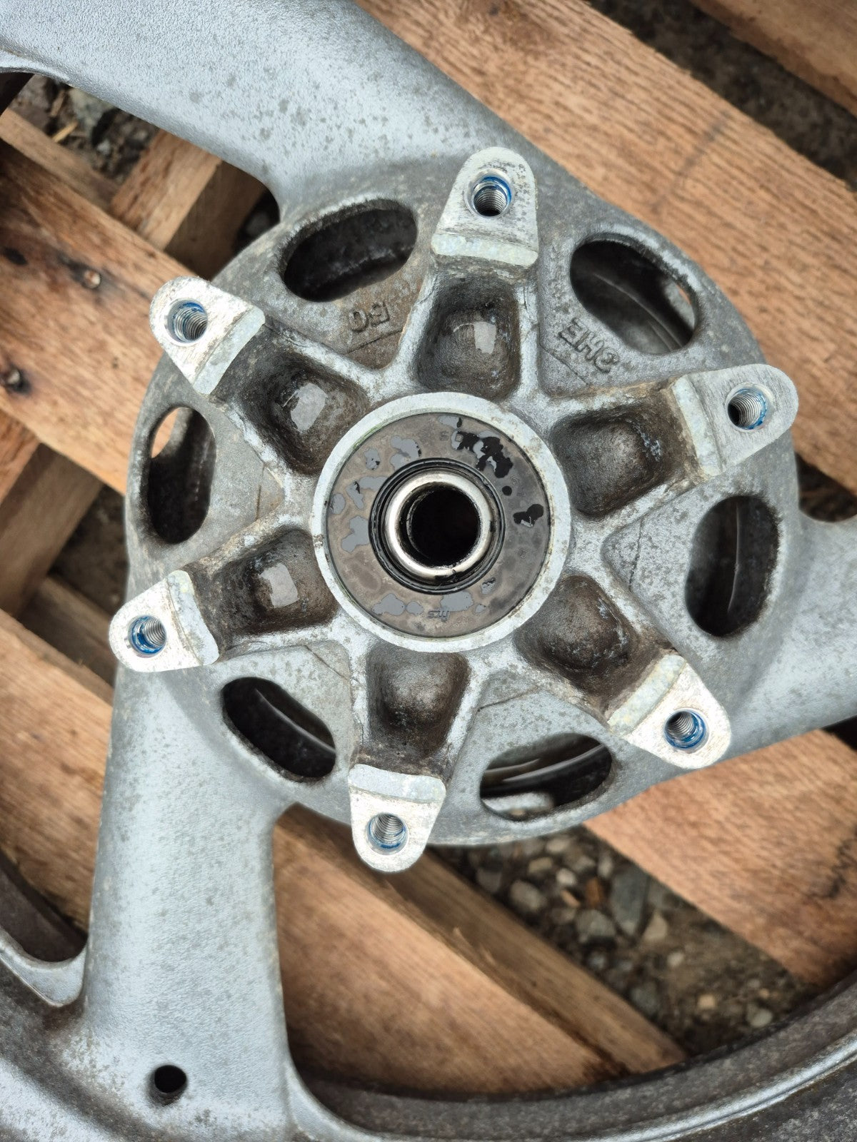 1991 Yamaha Fzr600r Front & Rear Wheel Rim OEM