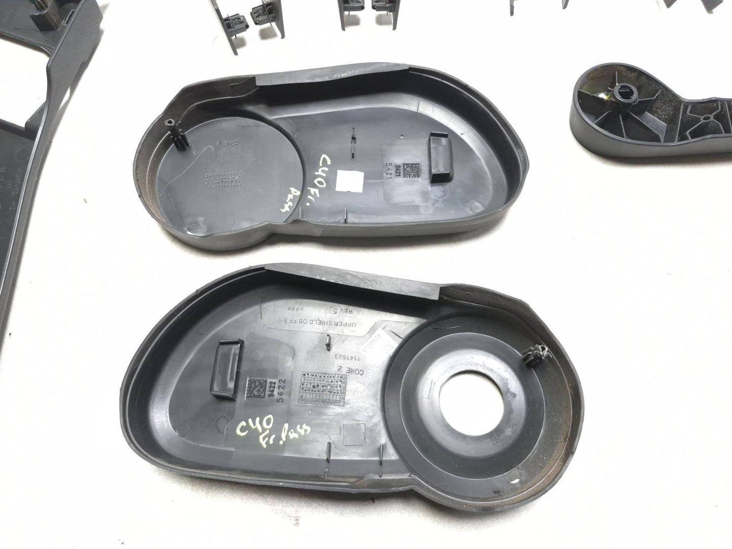 2010 Dodge Caliber Front Right Passenger Seat Trim Cover Panel 8pcs OEM