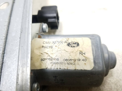 12 - 14 Ford Focus Door Window Regulator Motor Rear Right Passenger Side OEM