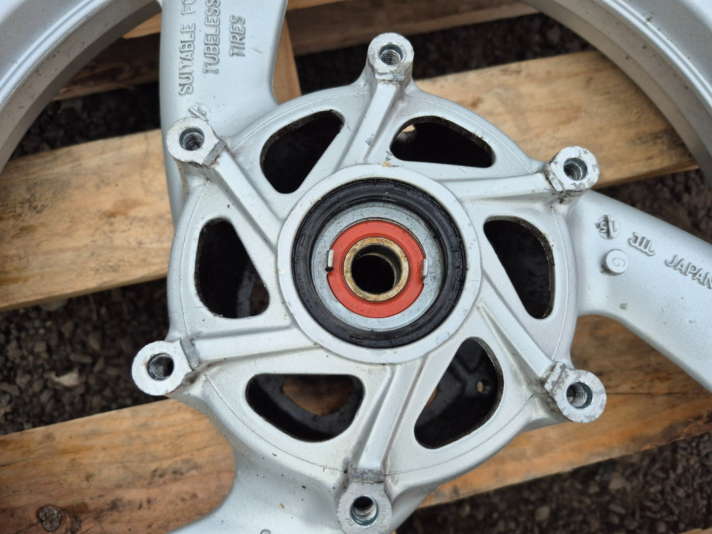 1998 Yamaha Yzf600 Wheel Rim W/ Tire Rear & Front Pair R17 OEM
