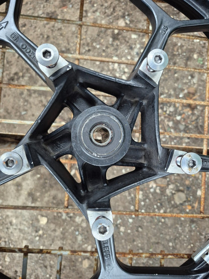 2014 Kawasaki Ninja 300 Ex300a Rear & Front Wheel W/ Tire R 17 OEM