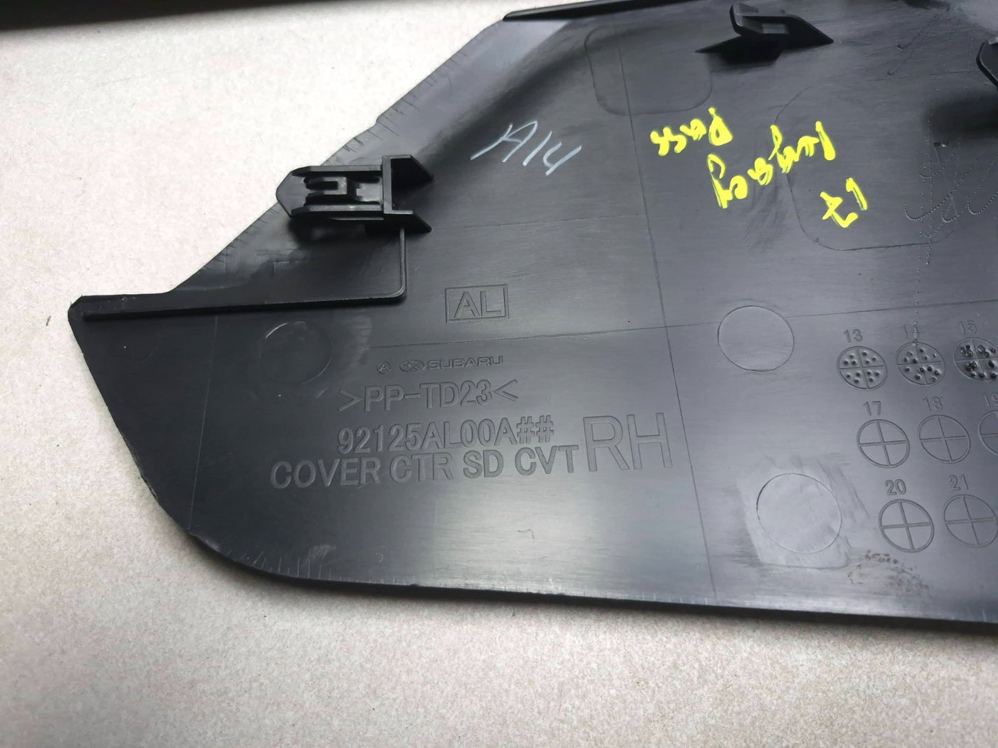 2017 Subaru Legacy Center Console Cover Panel Left & Right  OEM