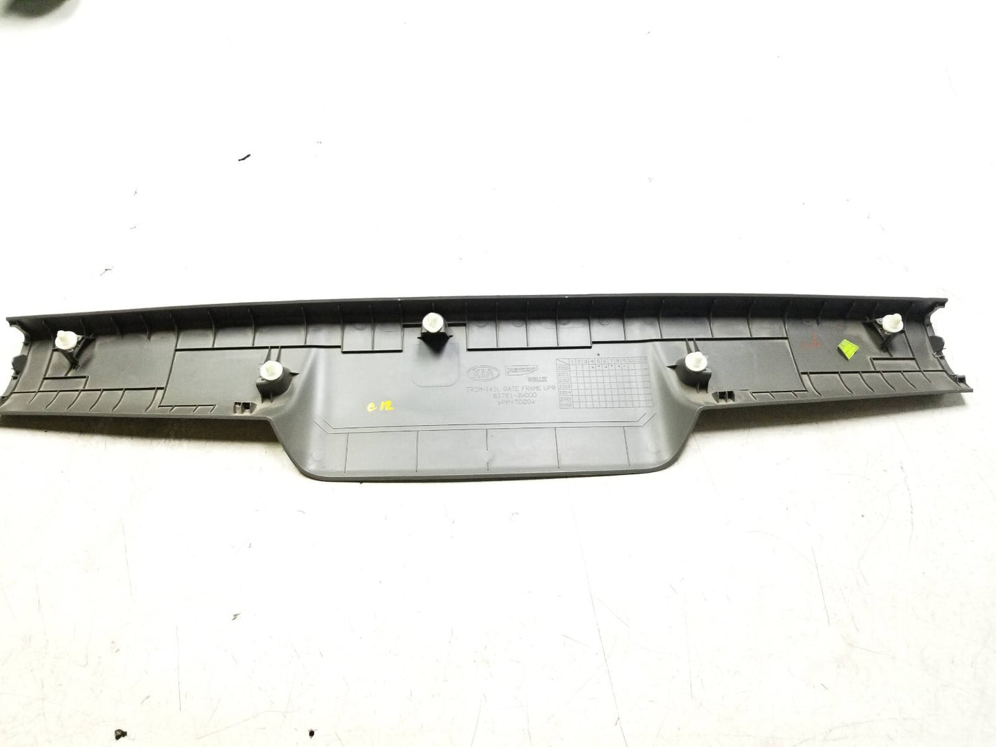 2011 - 2013 Kia Sportage Rear Tailgate Upper Trim Panel  OEM
