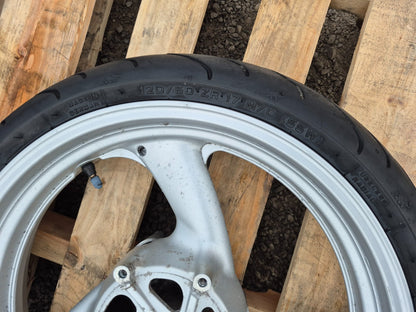 1998 Yamaha Yzf600 Wheel Rim W/ Tire Rear & Front Pair R17 OEM