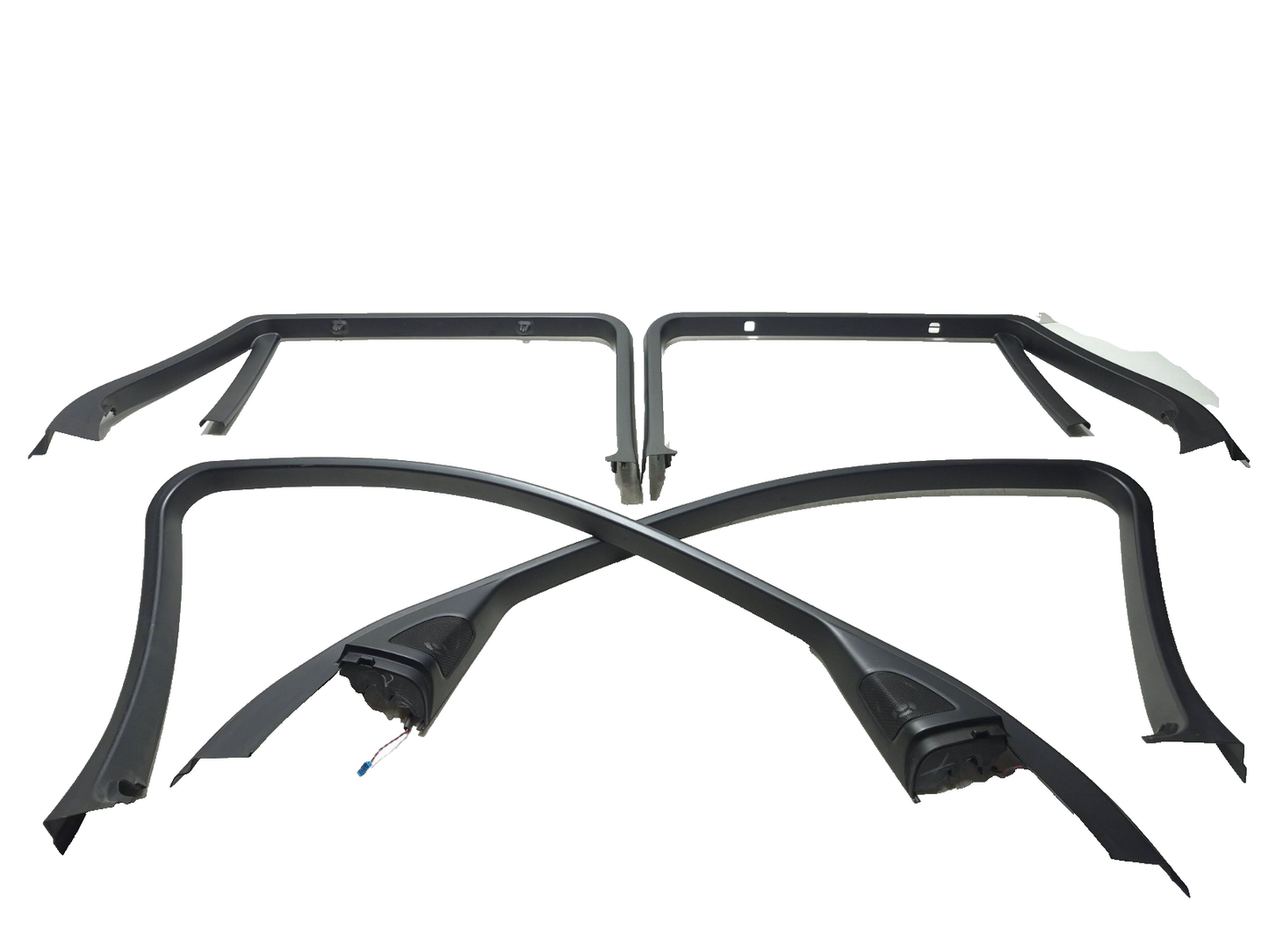 2008 BMW X6 E71 Door Window Frame Trim Cover Panel Front & Rear 4pcs OEM