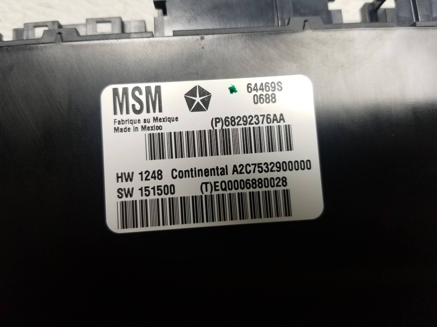 2015 Jeep Grand Cherokee Driver Seat Memory Control Module Msm Bracket OEM