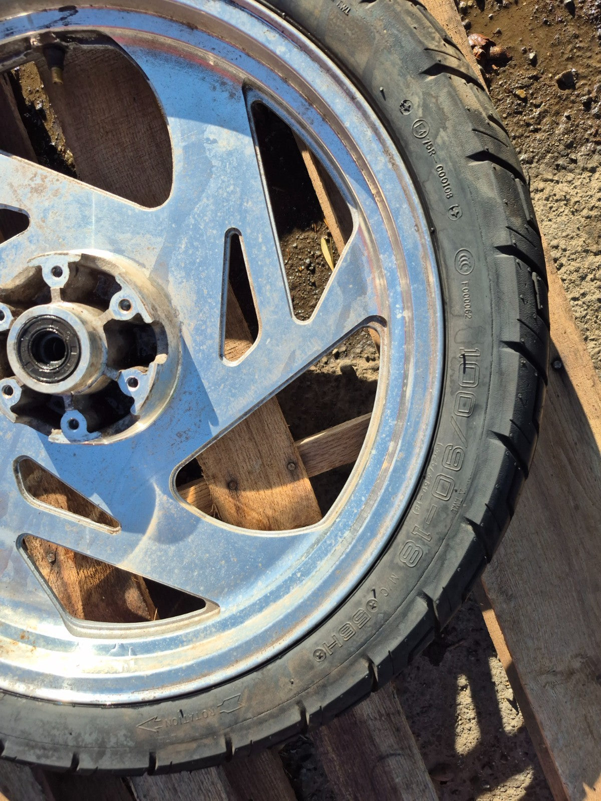 2007 Cf Moto V5 Qlink Legacy 250 Wheel Rim & Tire Front & Rear *straight* OEM