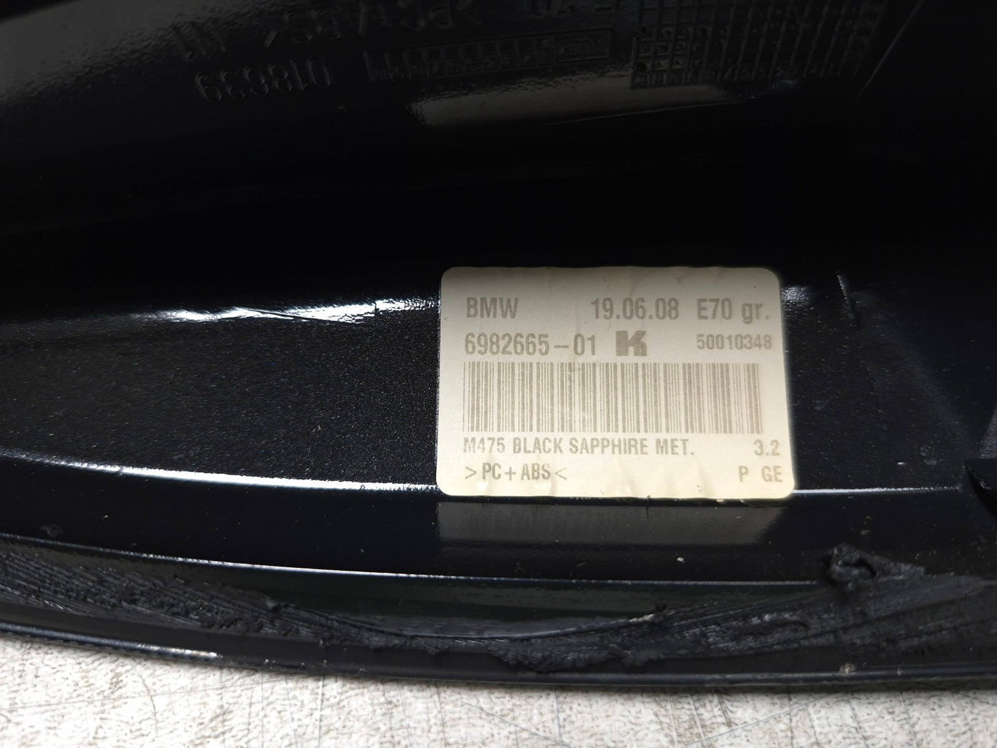 2008 BMW X6 Roof Shark Fin Antenna Module & Cap Cover Black OEM