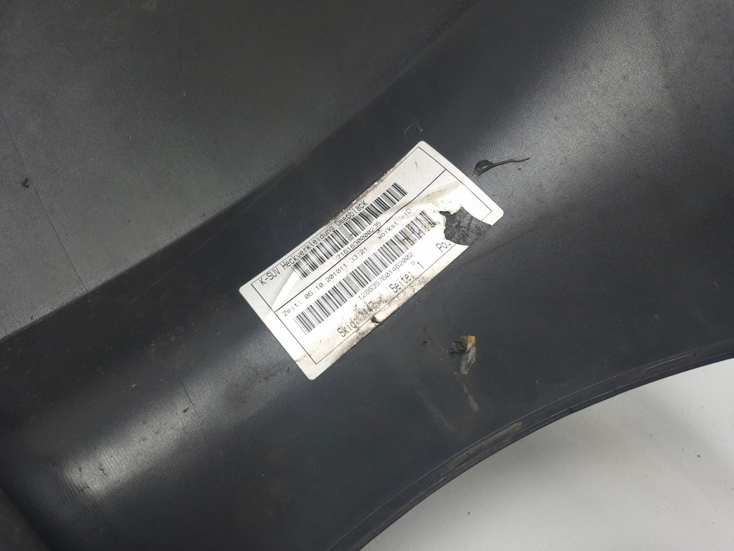 2011 Volkswagen Tiguan Bumper Cover Rear OEM