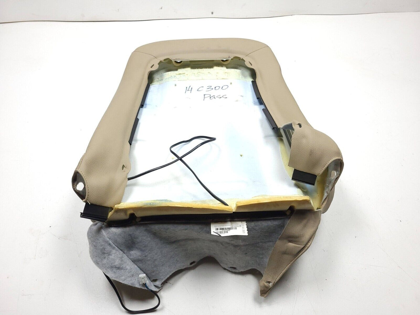 08-14 Mercedes C300 W204 Front Passenger Seat Upper Cushion OEM