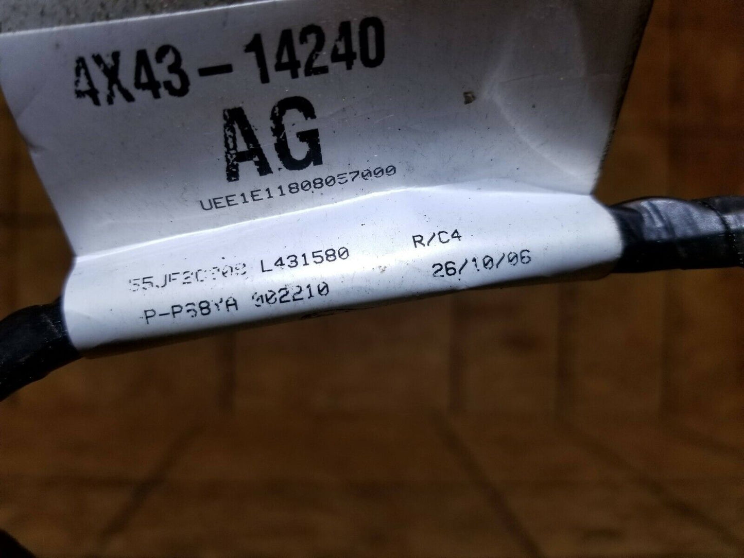 02-08 Jaguar X-type Door Wire Harness Rear Passenger Right Side OEM 86k