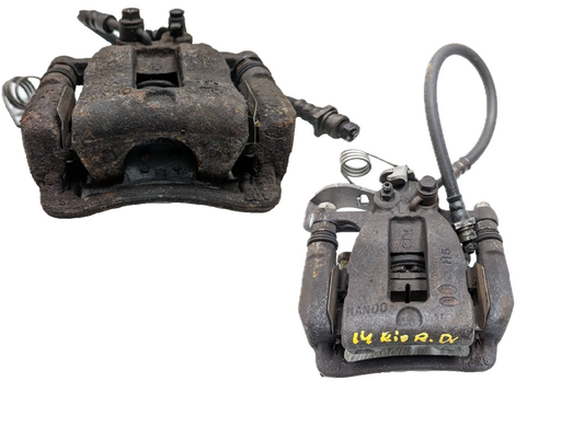 2014 Kia Rio Brake Caliper Rear Left & Right Pair OEM