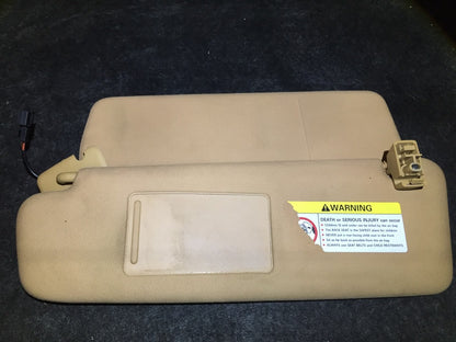 03 04 05 06 Porsche Cayenne Sun Visor Right Passenger Side OEM