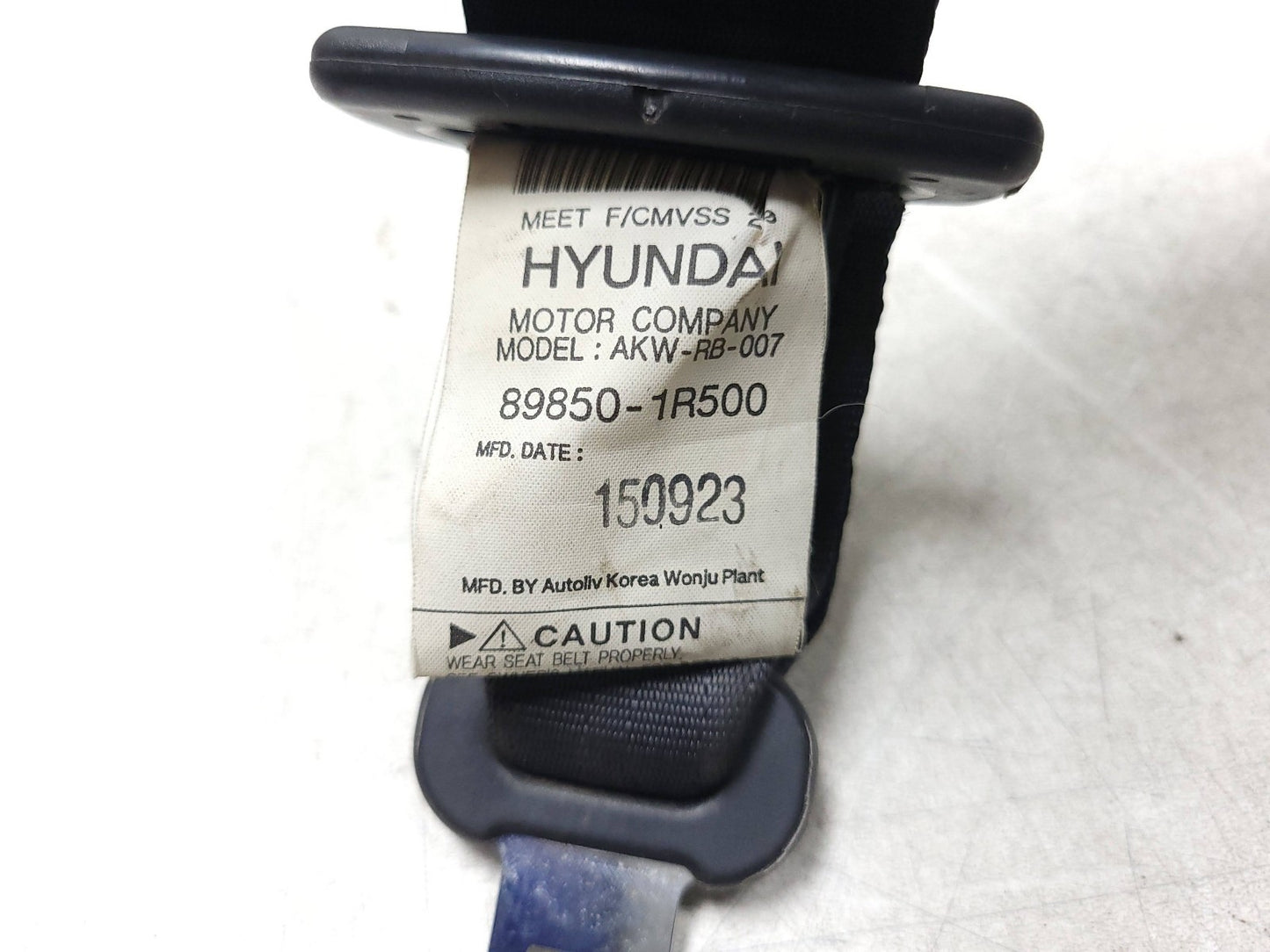 12-17 Hyundai Accent Rear Seat Belt Left Right Center OEM 89850-1r500ry