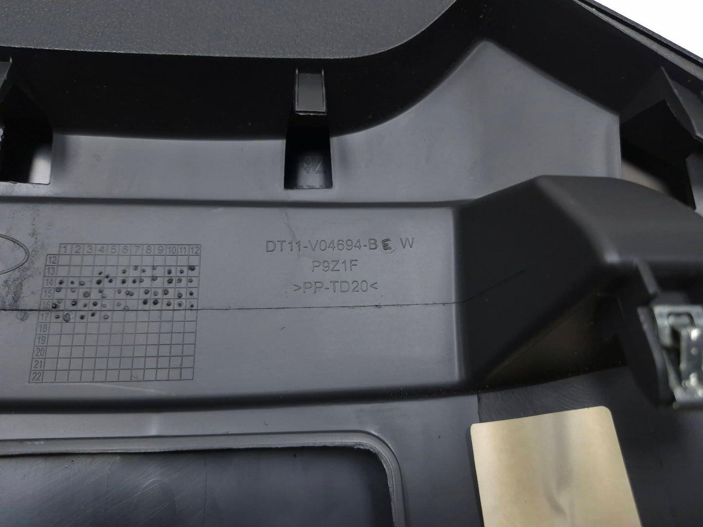 2017 Ford Transit Connect Xl Dash Trim Cover Dt11-v04694-bew OEM
