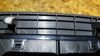09 10 11 Toyota Camry Digital Clock Bezel Dash Defroster Trim Panel OEM