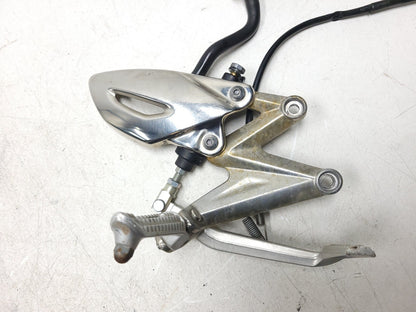 09-12 Triumph Street Triple R Front Right Foot Peg & Bracket W/master Cylinder