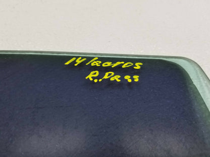 2014 Buick Lacrosse Rear Door Window Glass Right Passenger Side OEM