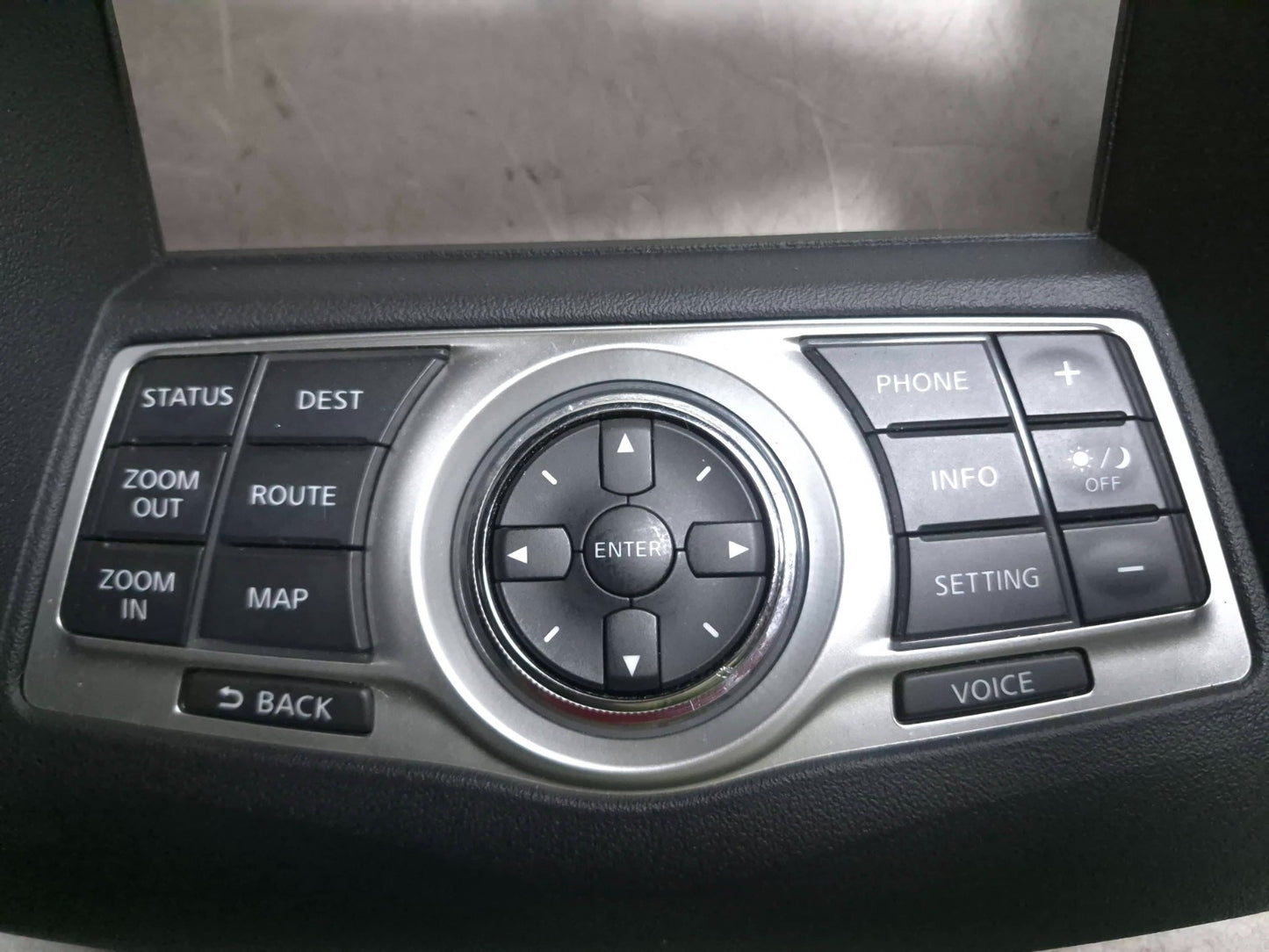 2010 Nissan Maxima Sv Navigation Radio Audio Control Bezel Panel W/ Grille OEM