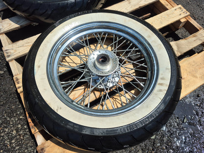 2004 Kawasaki Vulcan 800 Vn800 Wheel Rim W/ Tire Front & Rear Em
