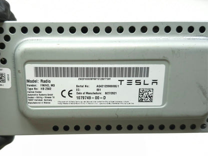 2021 Tesla Model 3 Radio Receiver Control Module 1079749-00-d OEM