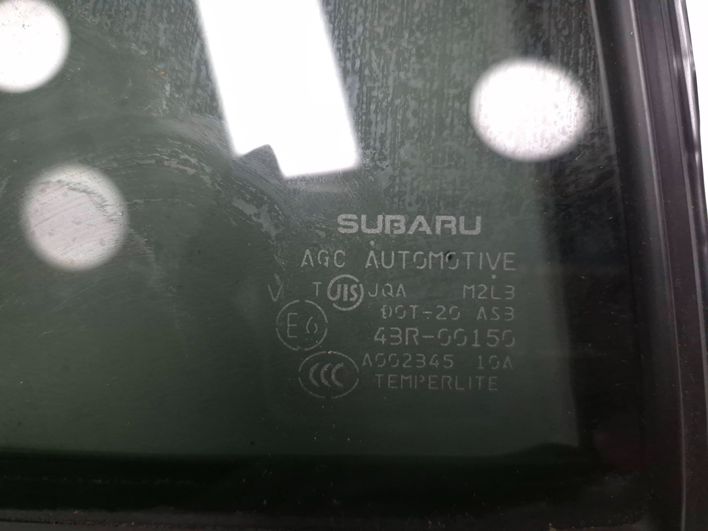 2022 Subaru Crosstrek Rear Door Vent Window Glass Driver Side Left OEM