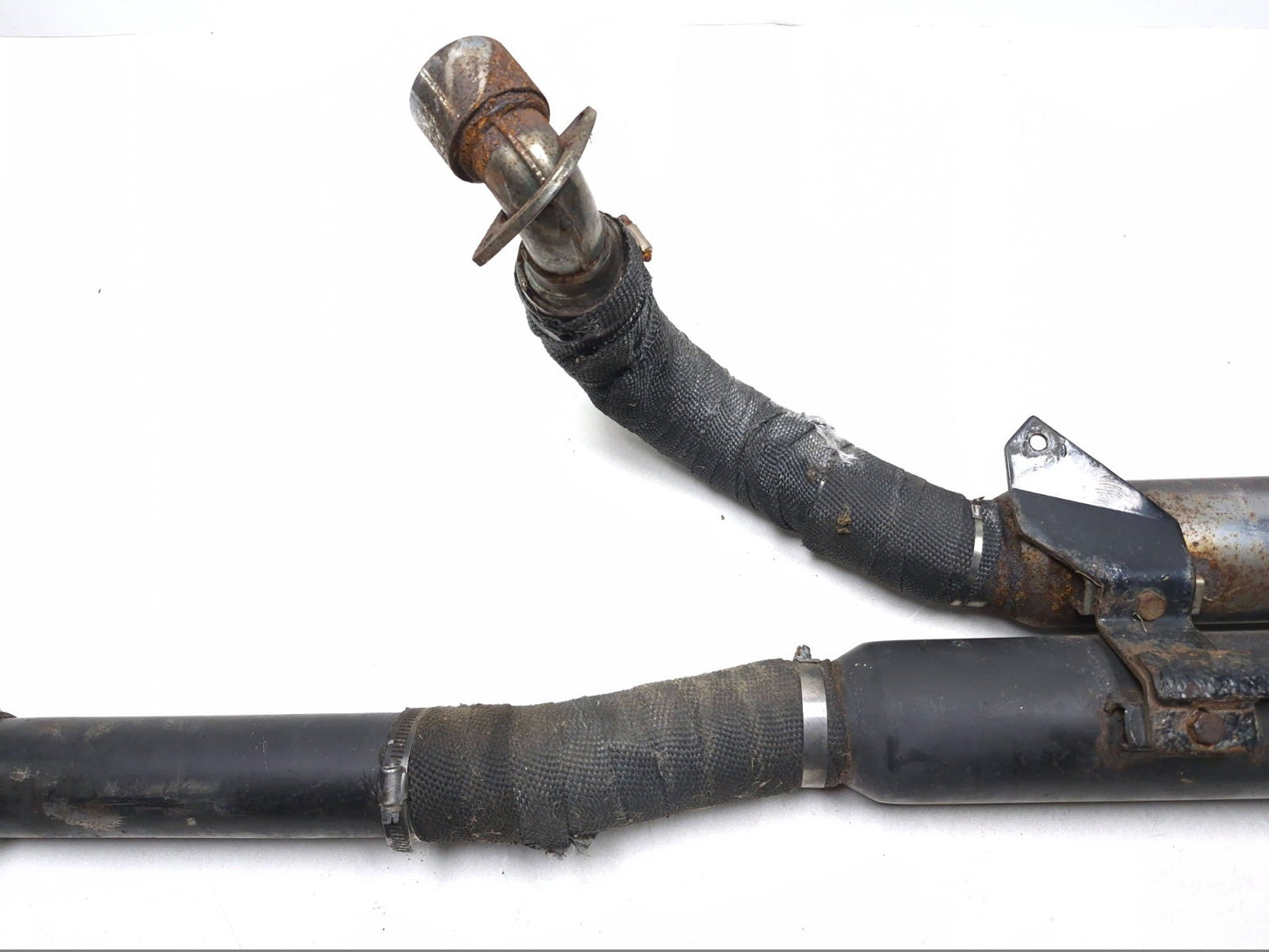 1996 Yamaha Virago Xv750 Exhaust Muffler Pipe Silencer Header OEM