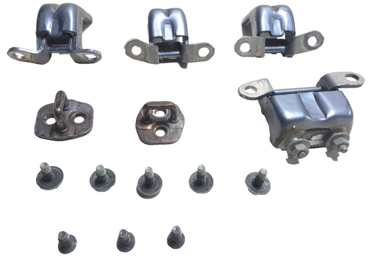 2010 Nissan Maxima Sv Passenger Side Door Hinge & Latch 6pcs W/ Bolt 8pcs OEM