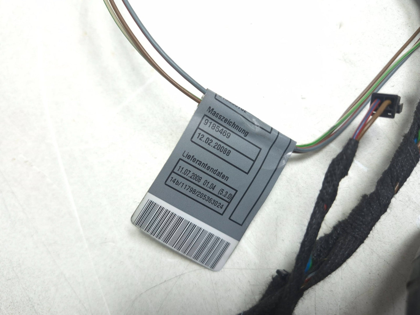 2008 BMW X6 E71 Rear Door Wire Harness Driver Side Left OEM