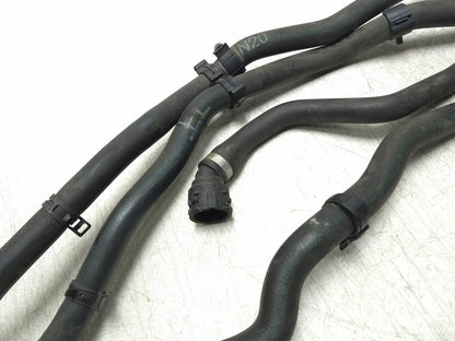 2013 BMW 328i F30 Engine Coolant Hose Pipe Line 4pcs OEM