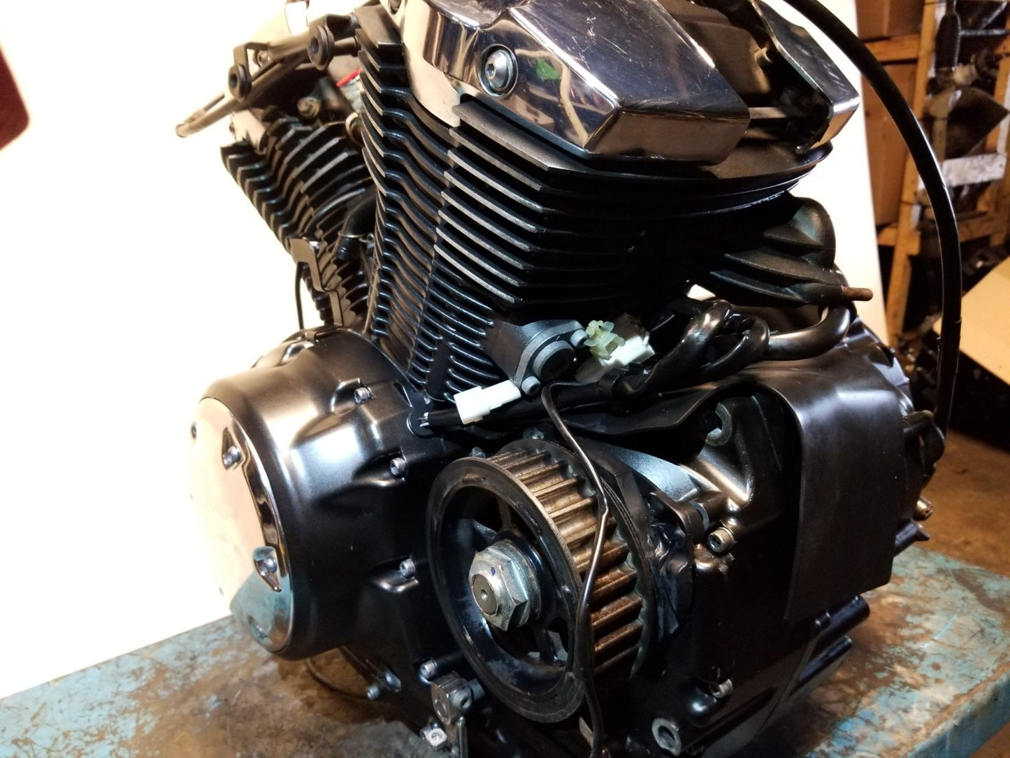 2007 Yamaha Xvs1300 Engine V Star 1300 9.623 Miles