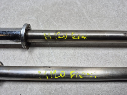 1994 Yamaha Virago Xv1100 Rear & Front Wheel Axle Pair OEM