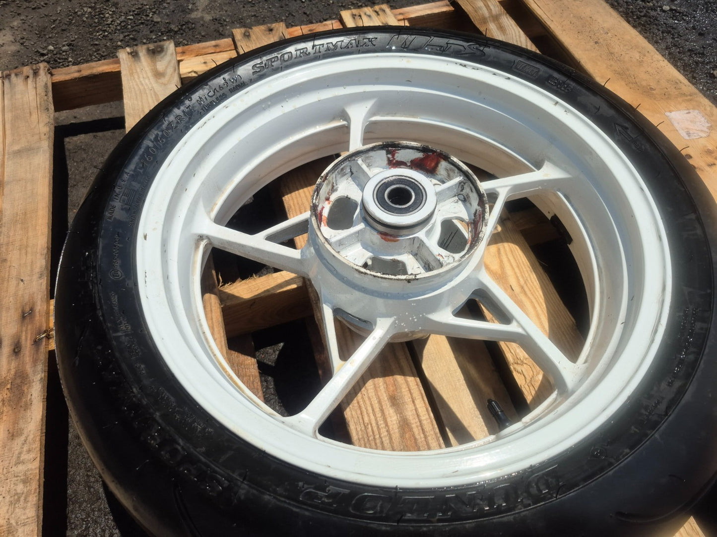 2022 Kawasaki Ninja 650 Ex650 Rear Wheel Rim & Tire  OEM
