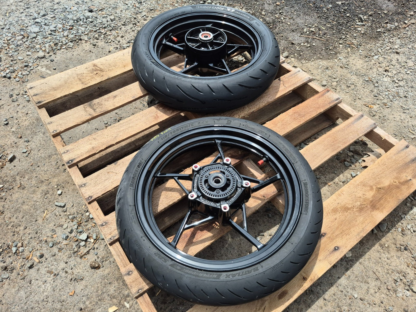 2019 Kawasaki Z400 Er400d Wheel Rim & Tire Front & Rear *straight* OEM