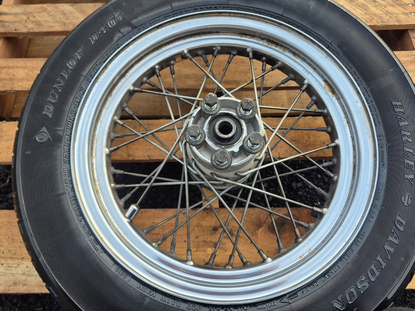 1997 Harley Sportster Xl883  Xl 883 Rear & Front Wheel W/ Tire Pair 16" 19" OEM