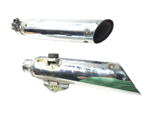 1985 Honda Shadow Vt500c Exhaust Muffler Left & Right Pair OEM