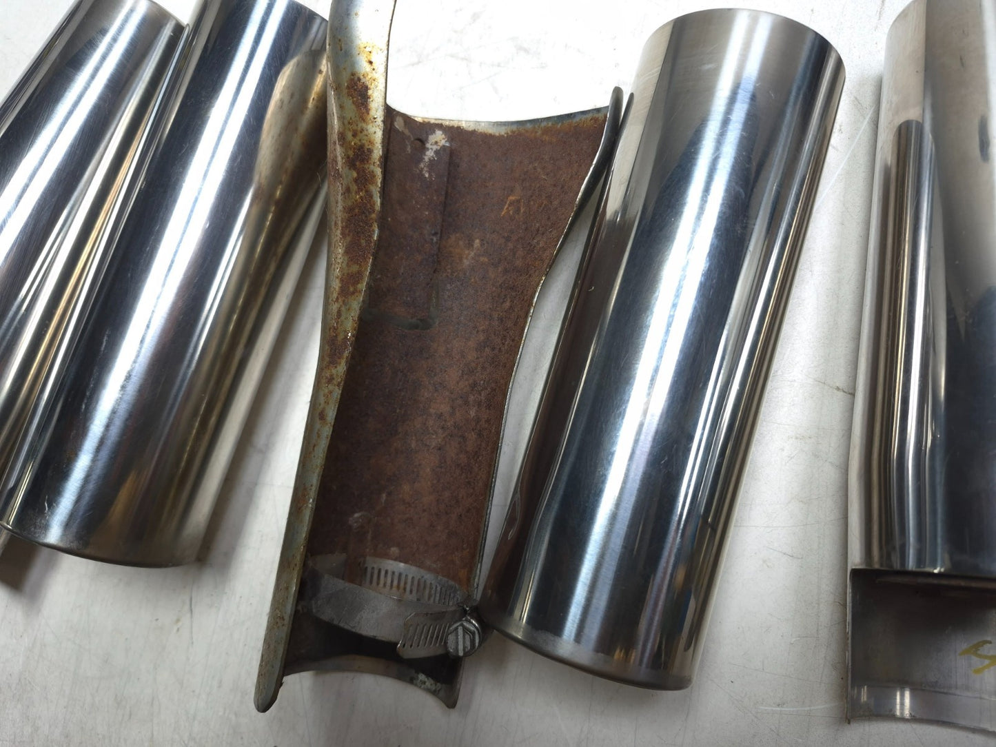 2004 Suzuki Intruder Volusia Vl800 Front Fork Cover Guard Lower & Upper 5pcs OEM