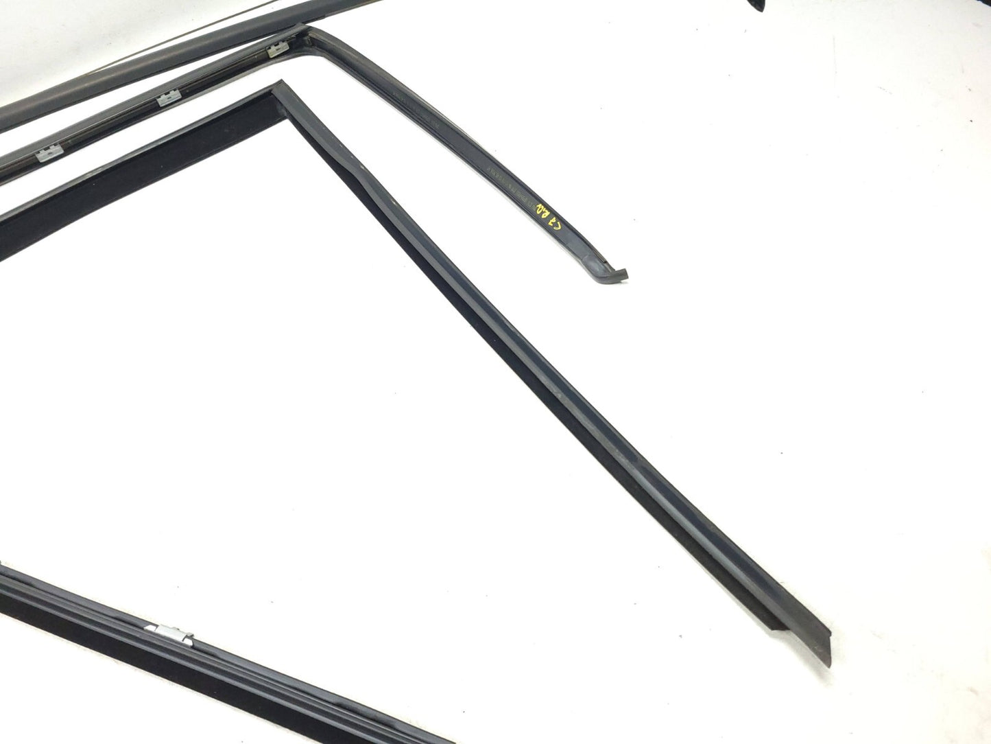 07 - 13 BMW E70 X5 Door Window Chanel Trim & Seal Rear Driver Side Left 4pcs OEM