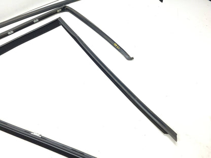 07 - 13 BMW E70 X5 Door Window Chanel Trim & Seal Rear Driver Side Left 4pcs OEM
