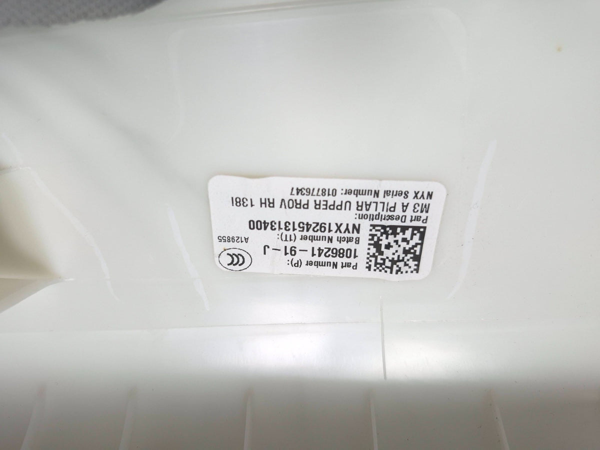 2020 Tesla Model 3 Front Windshield A Pillar Trim Panel Cover Left & Right OEM