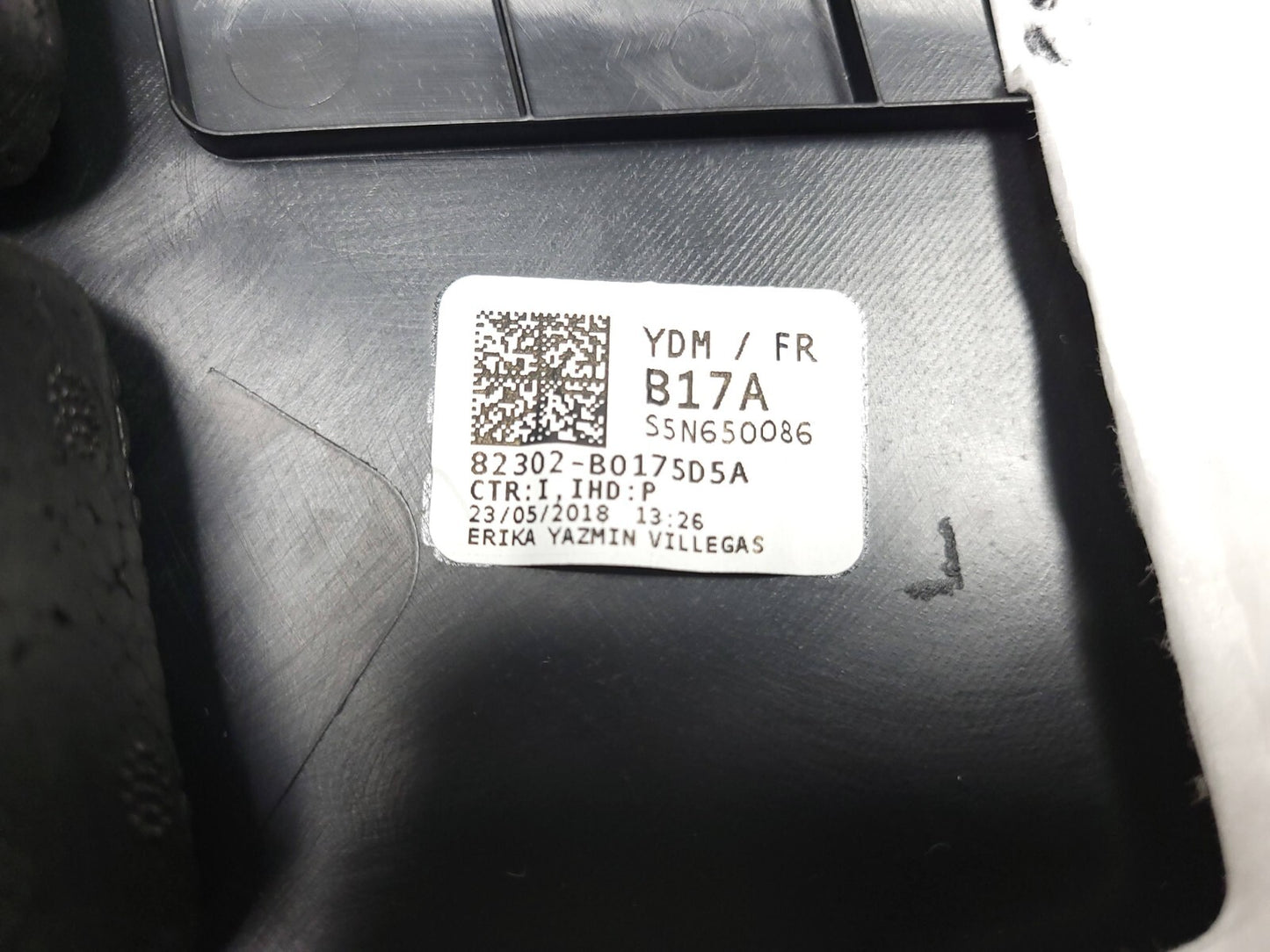 2018 Kia Forte Door Panel Front Passenger Side Right Trim OEM