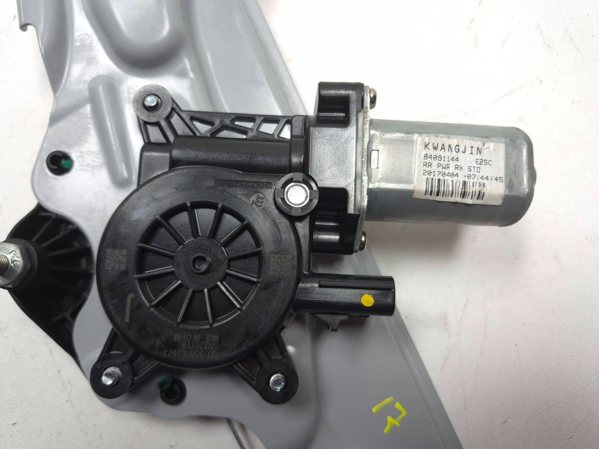 2017 Chevrolet Malibu Rear Window Regulator & Motor Passenger Side Right OEM