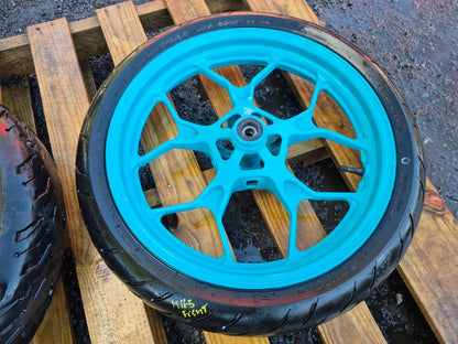 2024 Yamaha R3 Yzfr3 Wheel Rim W/tire Michelin Front & Rear Pair OEM