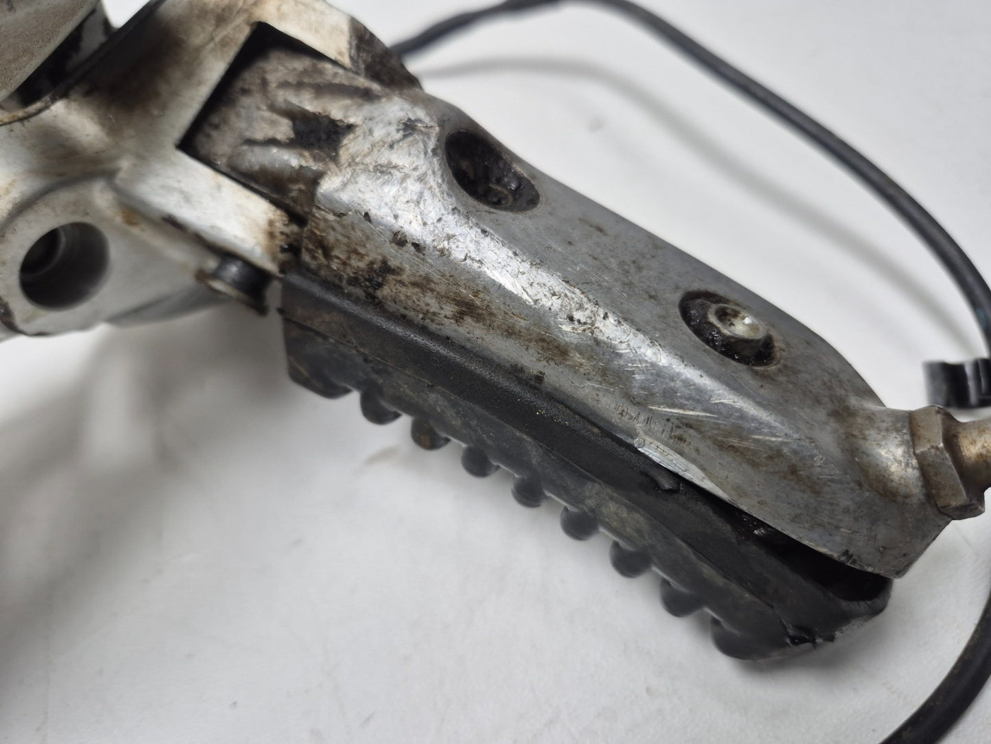2022 Moto Guzzi V7 Front Right Foot Peg & Bracket W/ Master Cylinder & Pedal OEM