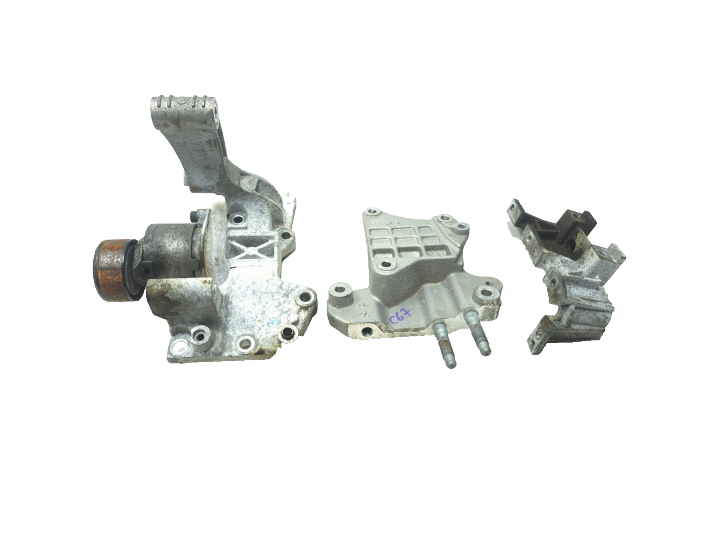 2018 Hyundai Sonata 2.4l Belt Tensioner Pulley & A/c Compressor Bracket 3 Pcsoem