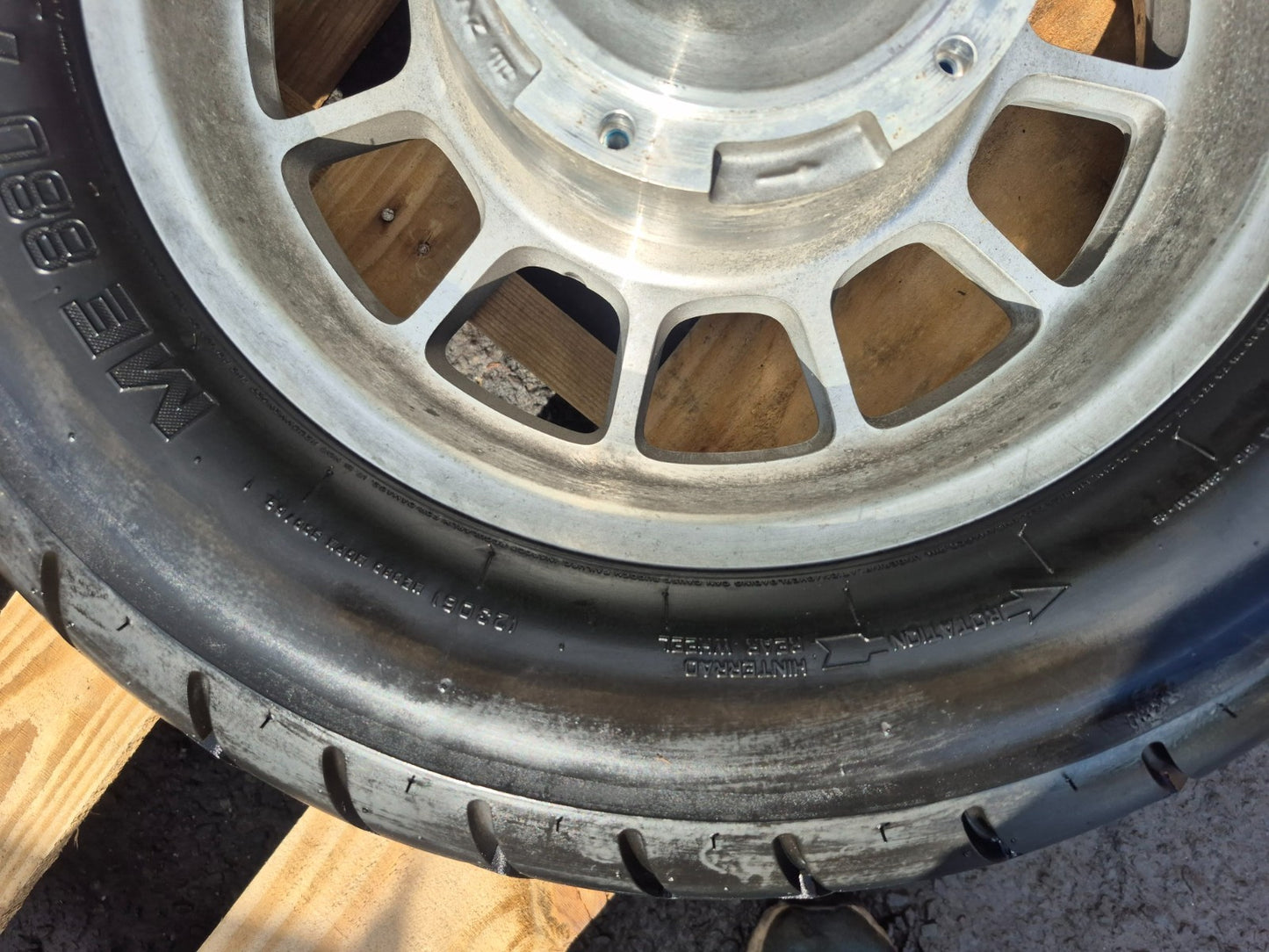 2014 Triumph America Wheel Rim W/tire Metzeler Front & Rear Pair OEM