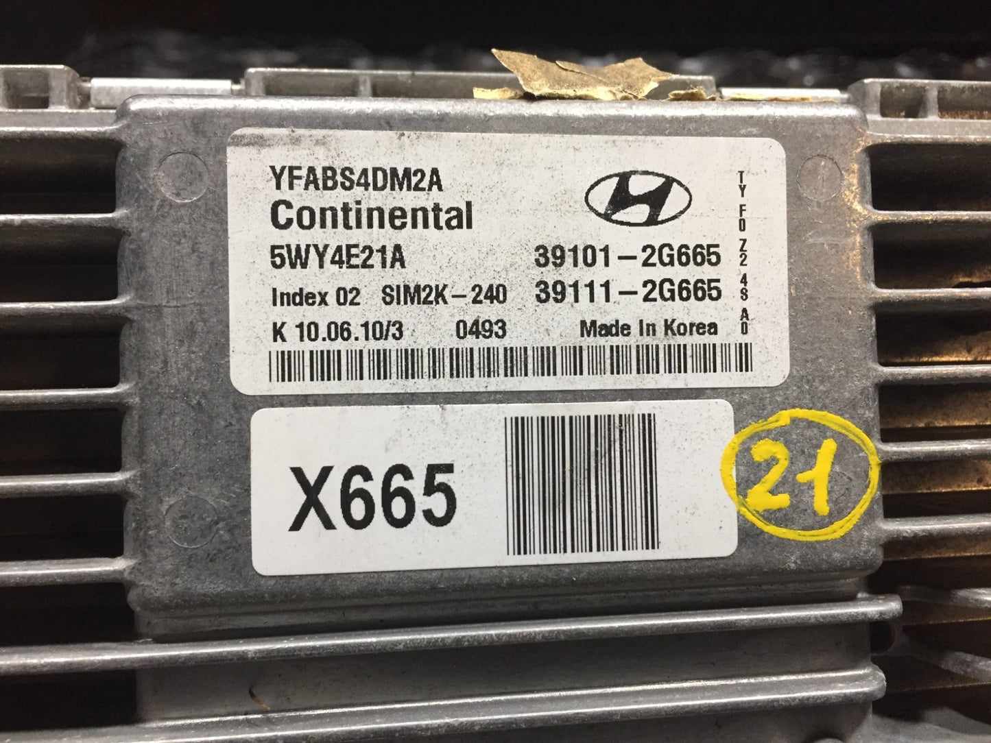 2011 Hyundai Sonata 2.4l Engine Computer Module Unit Ecm Ecu OEM OEM N21 88k