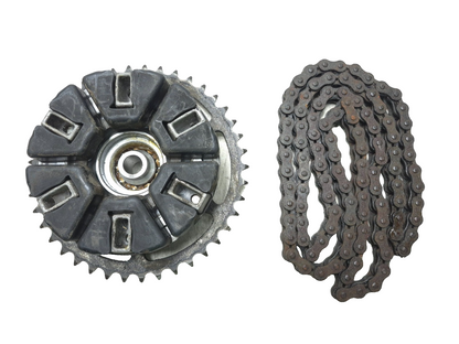 2019 Kawasaki Z400 Er400d Rear Wheel Hub W/ Sprocket & Drive Chain Set OEM
