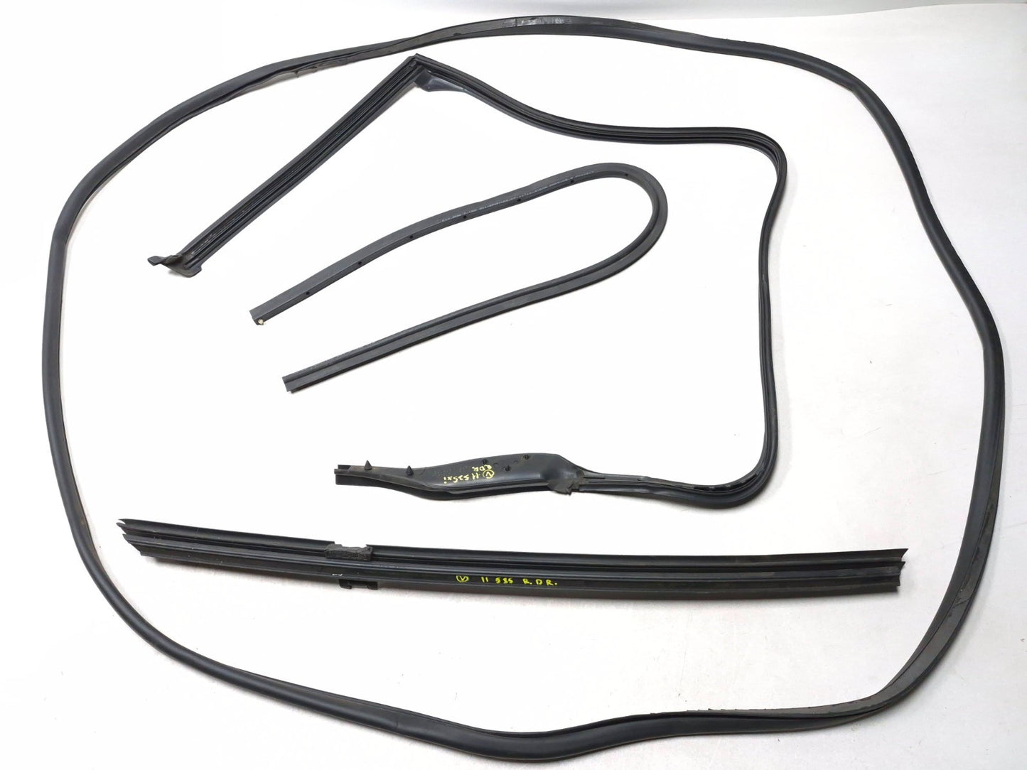 2011 BMW 535i F10 Rear Door Window Belt & Weatherstrip Seal Driver Side Left OEM